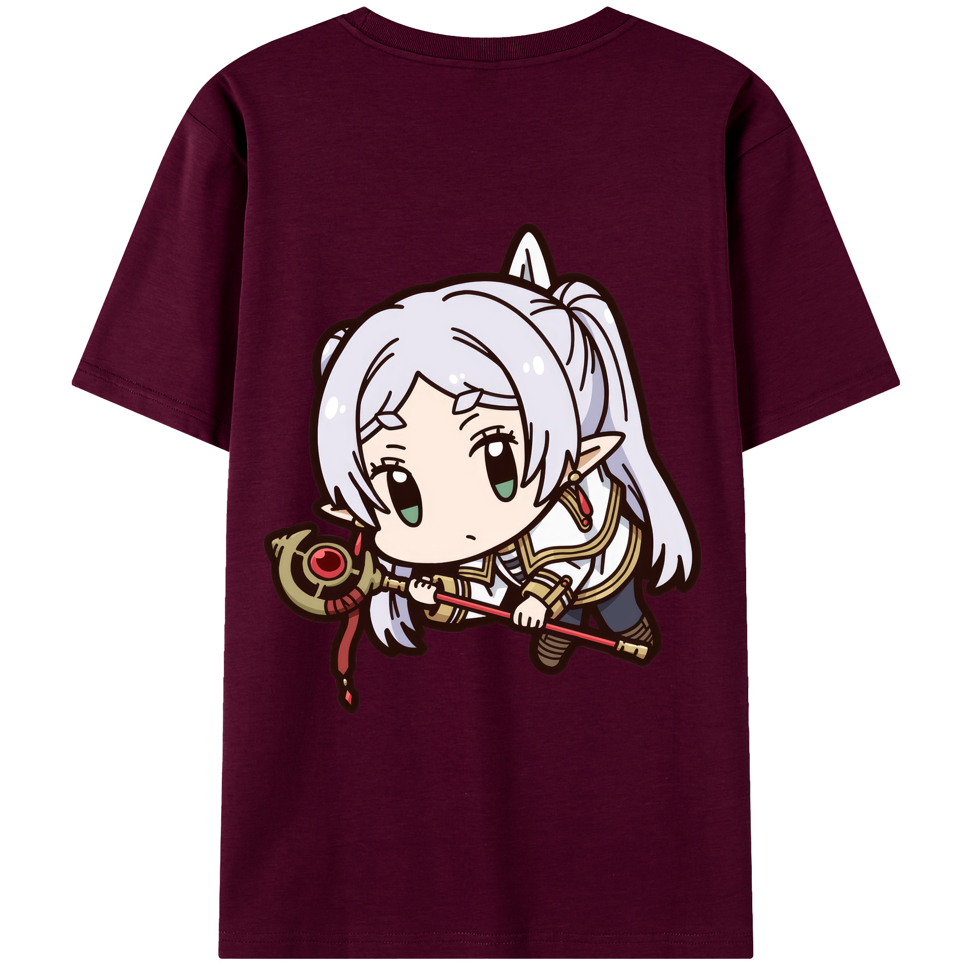 （画像用） 葬送のフリーレン Frieren レディース半袖Tシャツ(バックプリント)